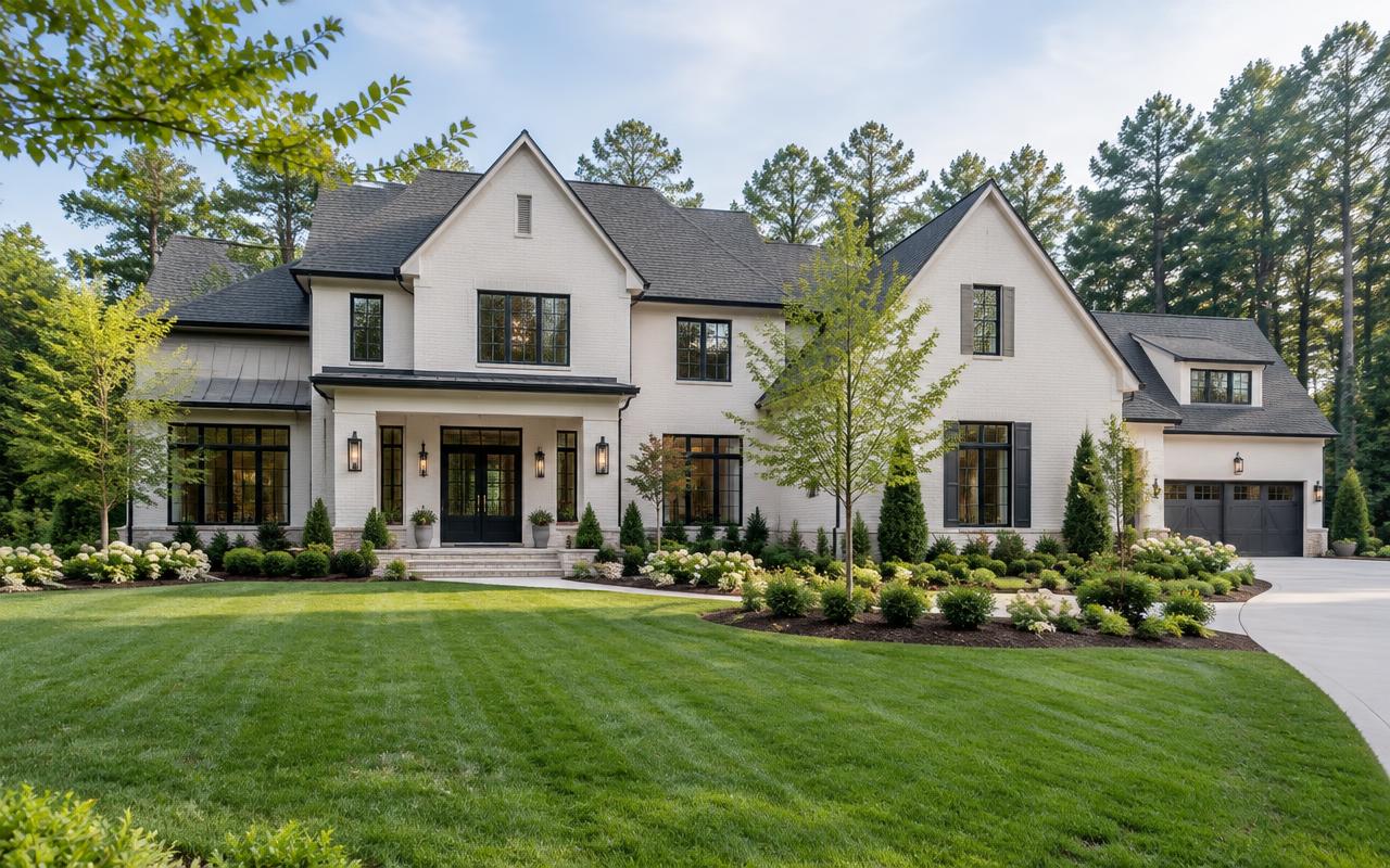 Estate-quality new construction in Weddington, North Carolina